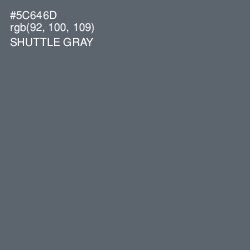 #5C646D - Shuttle Gray Color Image